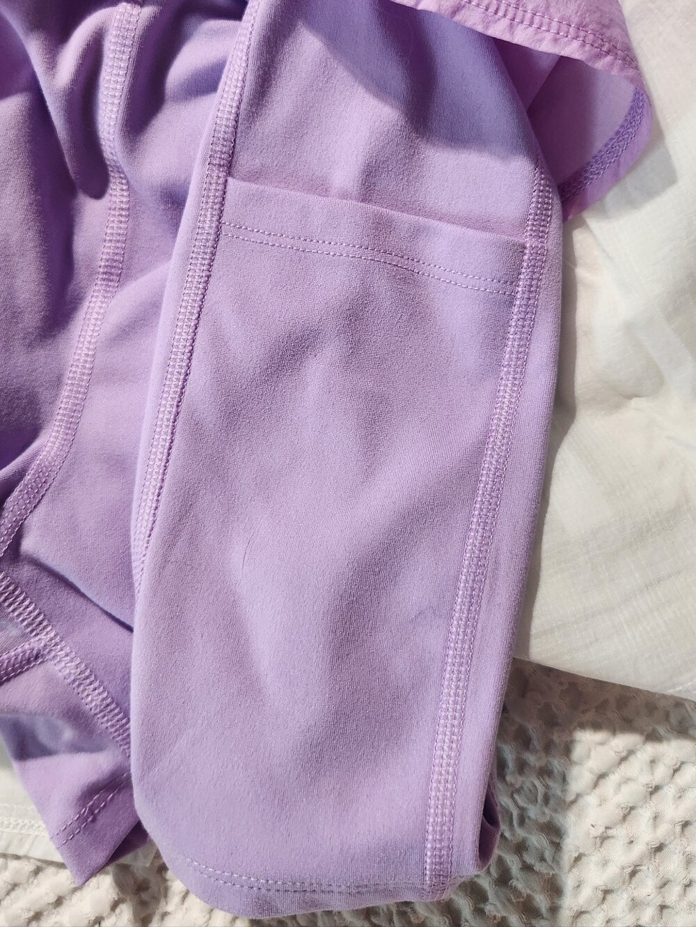 all in motion White and Lavender Athletic Shorts - Picture 5 of 5